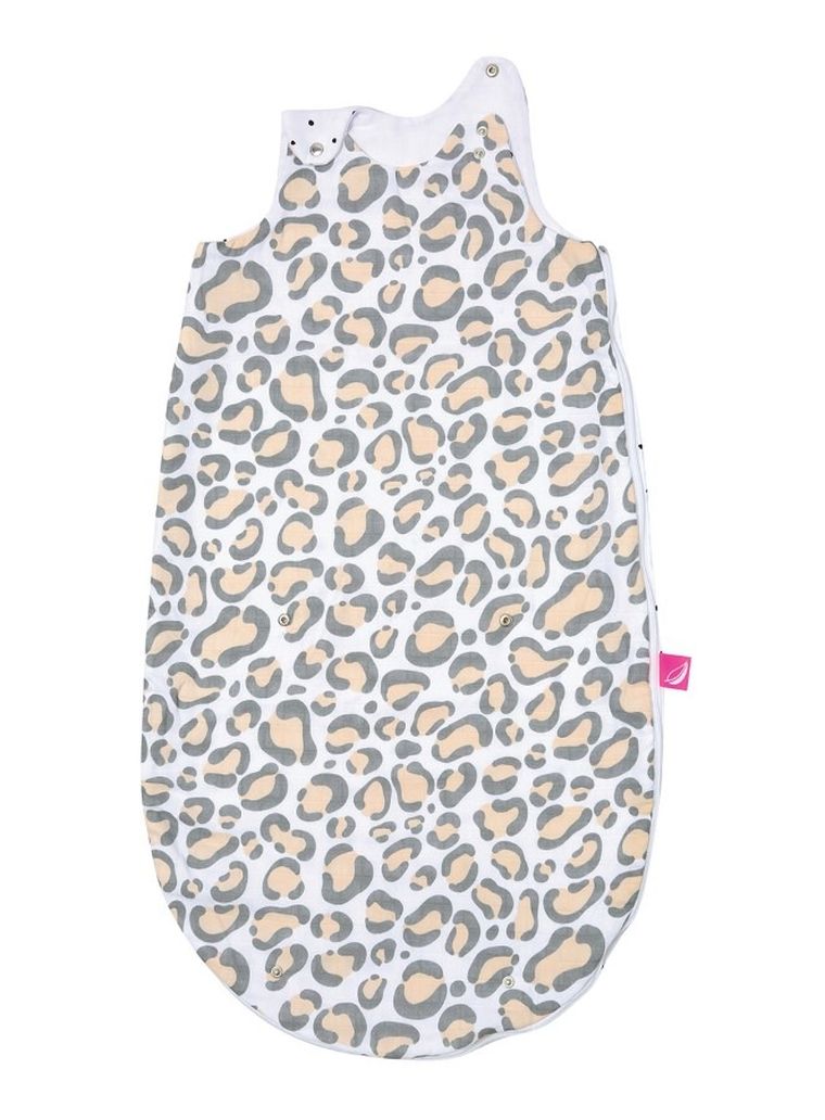 Motherhood, Ocelot Łososiowy, Zip-A-Round, śpiworek muślinowy 2w1, TOG 0.5, 3-18 m