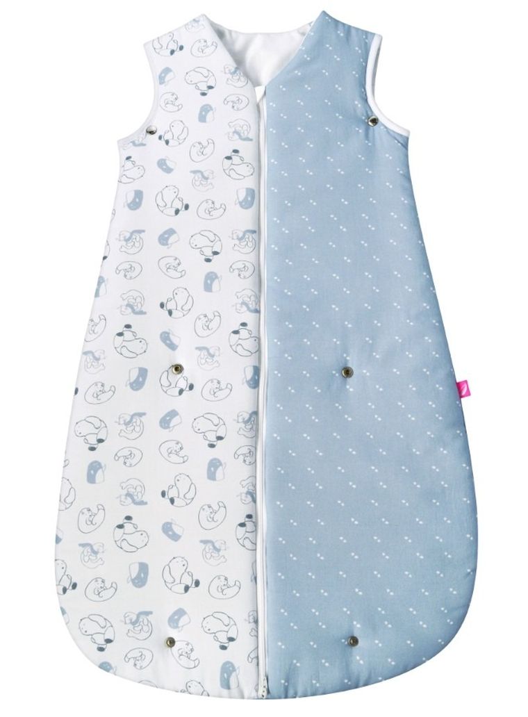 Motherhood, ocieplany śpiworek, 2w1, TOG 3, niebieskie misie, 3-18m