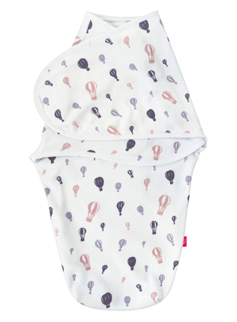 Motherhood, otulacz na rzep, fioletowe baloniki