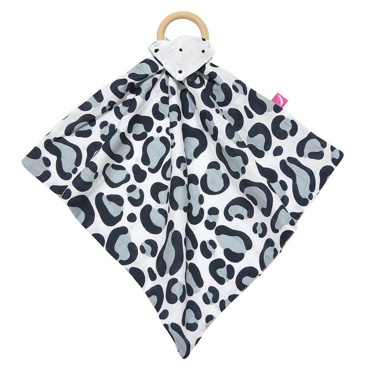 Motherhood, pieluszka z gryzakiem, ocelot niebieski