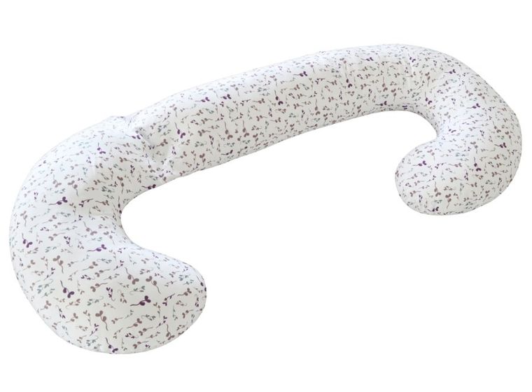 Motherhood, poduszka dla kobiet w ciąży i do karmienia, wrzosowe listki