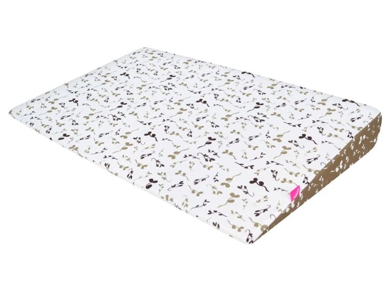 Motherhood, poduszka klin, beżowe listki