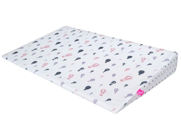 Motherhood, poduszka klin, fioletowe baloniki