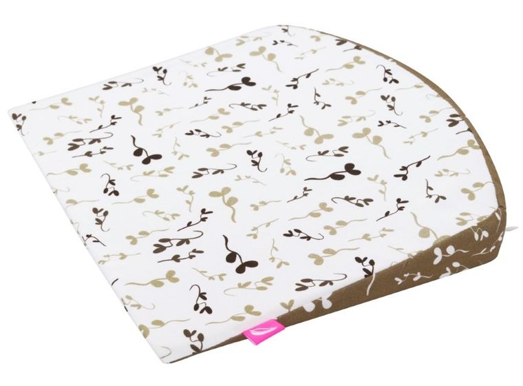 Motherhood, poduszka klin, podróżna, beżowe listki