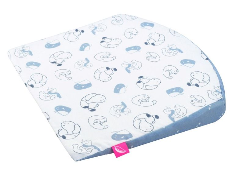 Motherhood, poduszka klin, podróżna, niebieskie misie