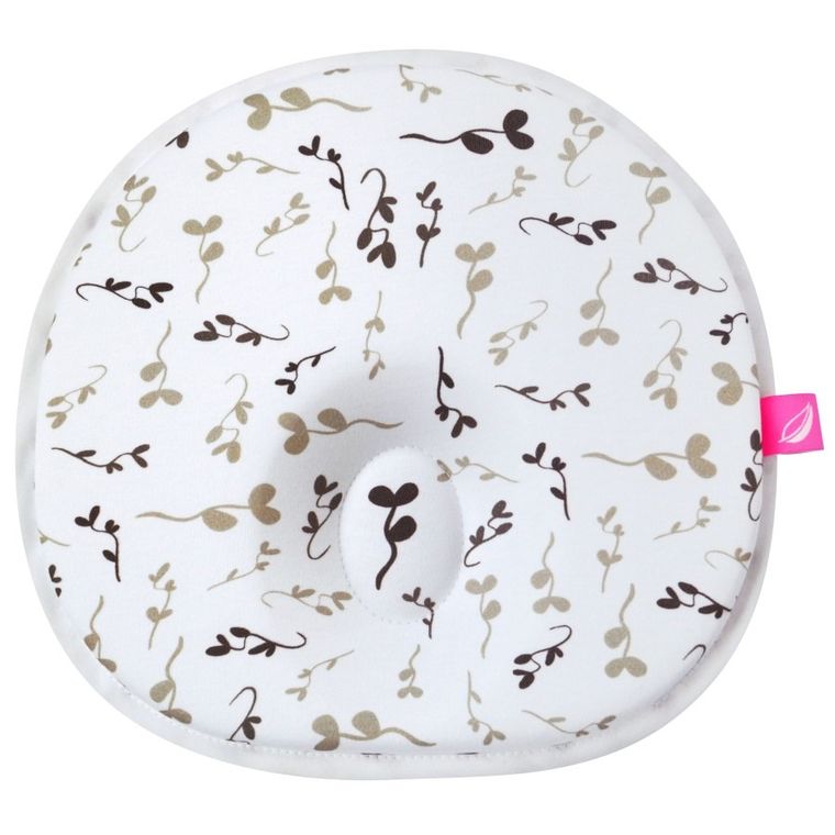 Motherhood, poduszka stabilizująca dla niemowląt, ergonomiczna, beżowe listki