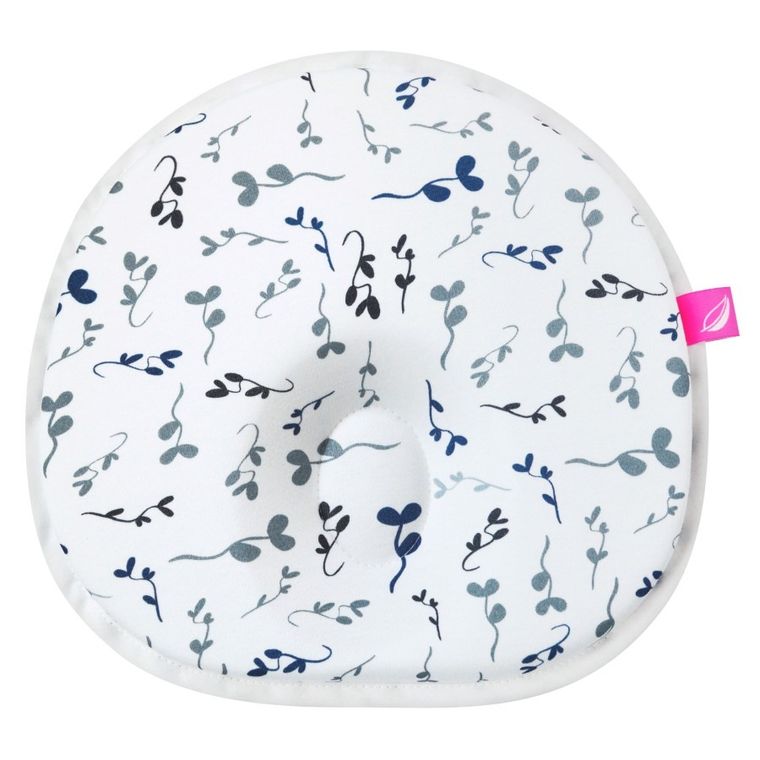 Motherhood, poduszka stabilizująca dla niemowląt, ergonomiczna, niebieskie listki