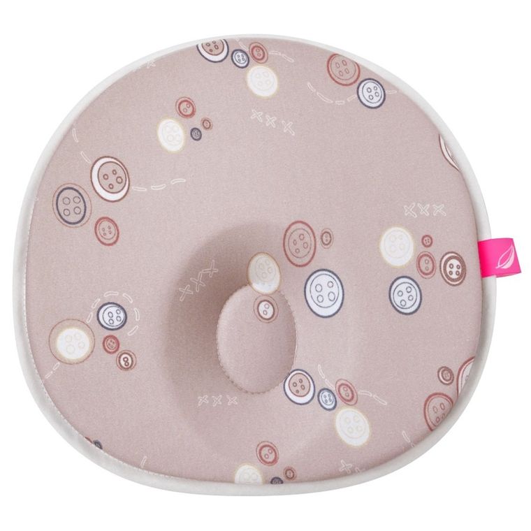 Motherhood, poduszka stabilizująca dla niemowląt, ergonomiczna, różowe guziki
