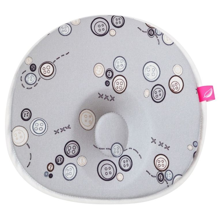 Motherhood, poduszka stabilizująca dla niemowląt, ergonomiczna, szare guziki