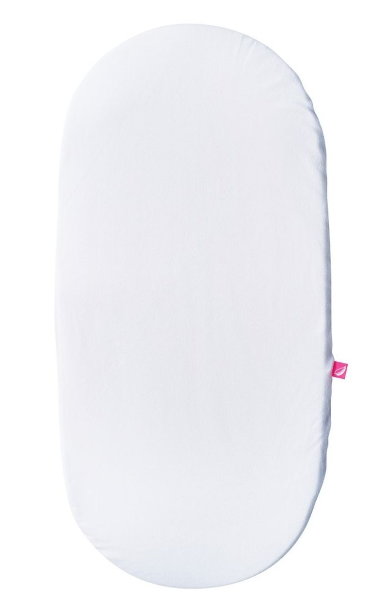 Motherhood, prześcieradło do gondoli/kosza Mojżesza, jersey, białe, 35-75 cm