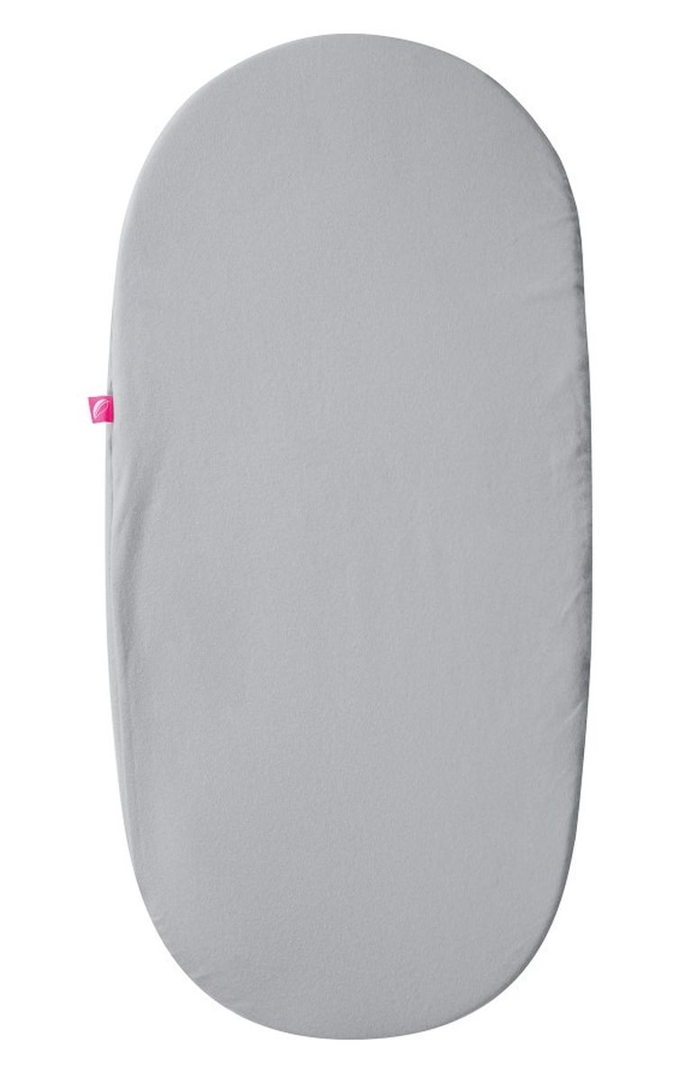 Motherhood, prześcieradło do gondoli/kosza Mojżesza, jersey, szare, 35-75 cm