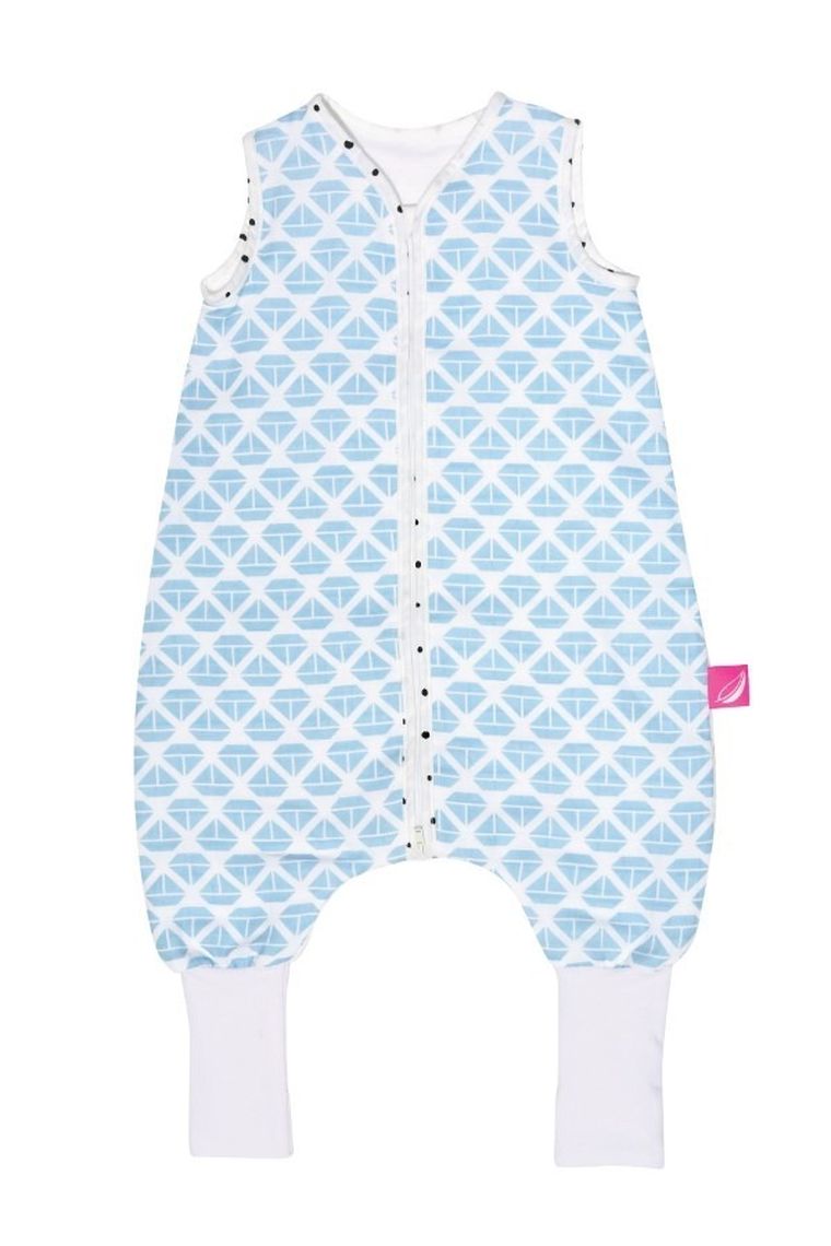 Motherhood, Statki Niebieskie, śpiworek muślinowy z nogawkami, TOG 0.5, 12-18 m
