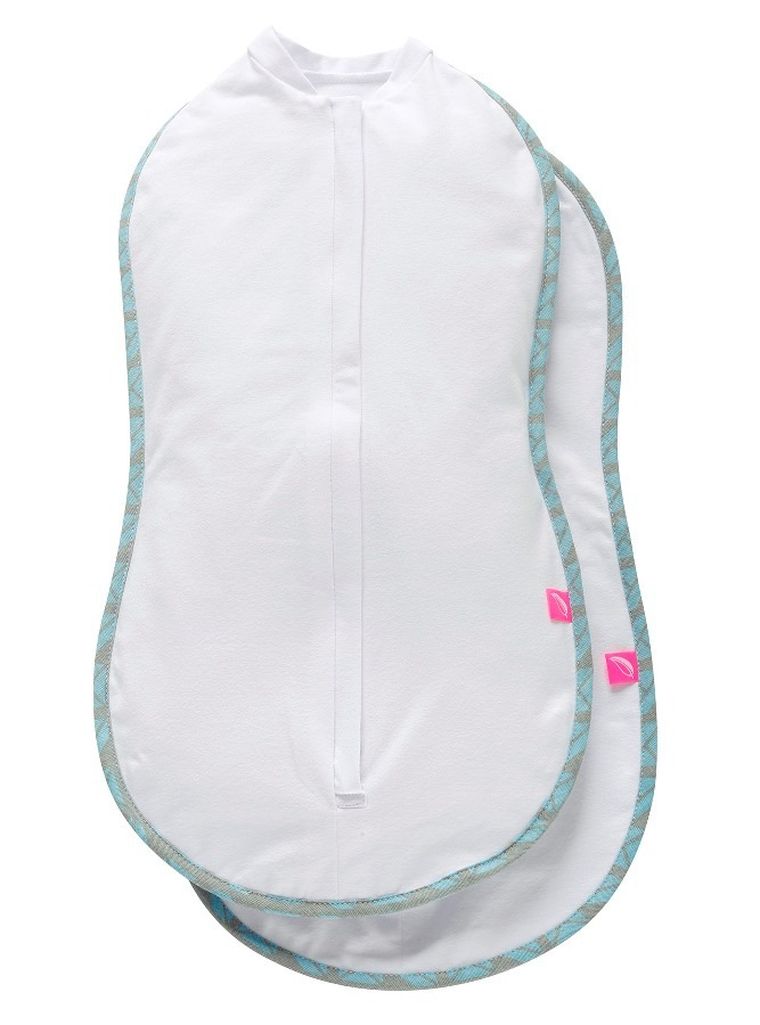 Motherhood, Statki Niebieskie, Zip&Swaddle, otulak, rozmiar 1, 2,5-5kg, 2 szt.