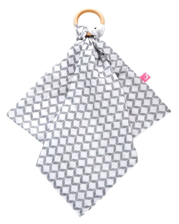 Motherhood, Szary Niebieski, gryzak z przytulanką