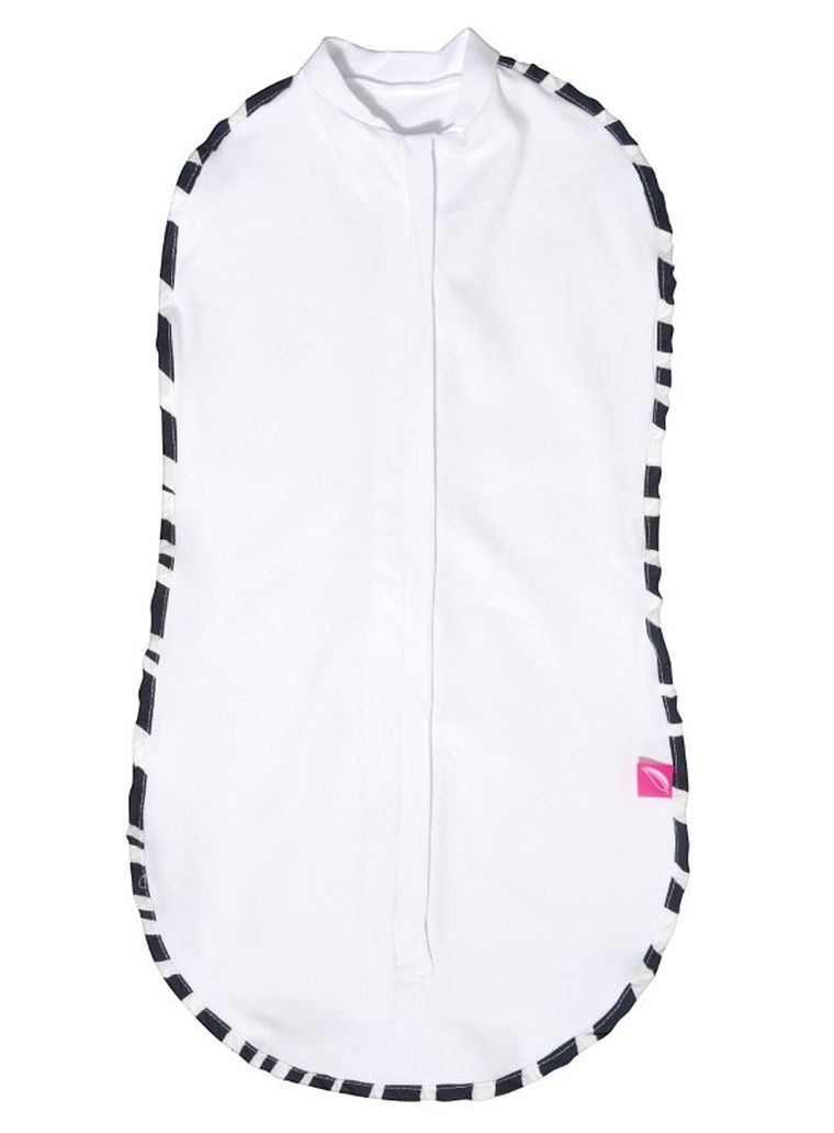 Motherhood, Zebra Niebieska, Zip&Swaddle, otulacz, rozmiar 1, 2,5-5 kg, 2 szt.