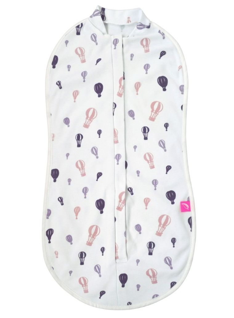 Motherhood, Zip&Swaddle, otulacz, fioletowe baloniki, 5-8 kg