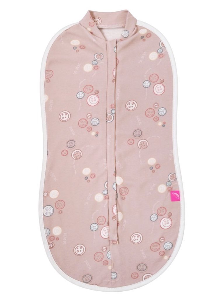 Motherhood, Zip&Swaddle, otulacz, różowe guziki, 5-8 kg