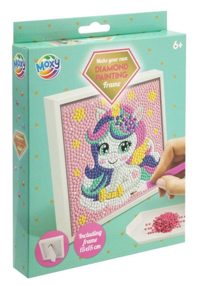 Moxy, mozaika diamentowa z ramką, 15-15 cm