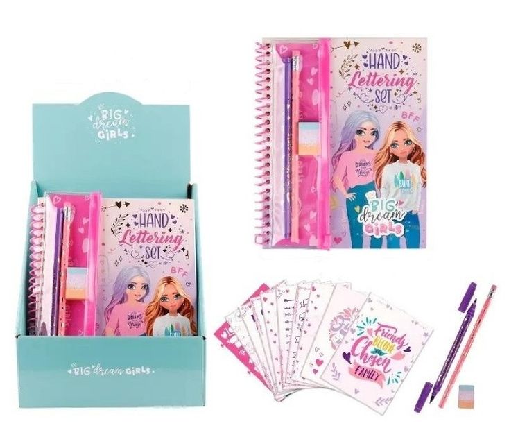 MP Main Paper, Big Dream Girl, notes kreatywny na spirali, zestaw z akcesoriami