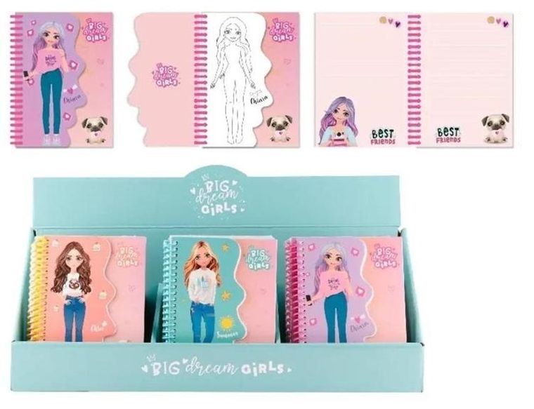 MP Main Paper, Big Dream Girls, Chloe, notes, 1 szt.