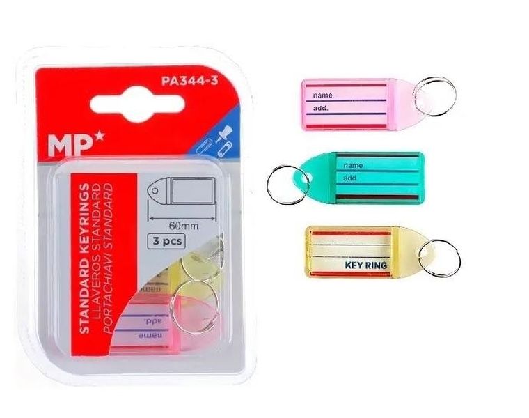 MP Main Paper, breloki do kluczy, 3 szt.