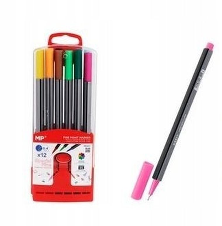 MP Main Paper, cienkopisy, 0.4 mm, 12 kolorów
