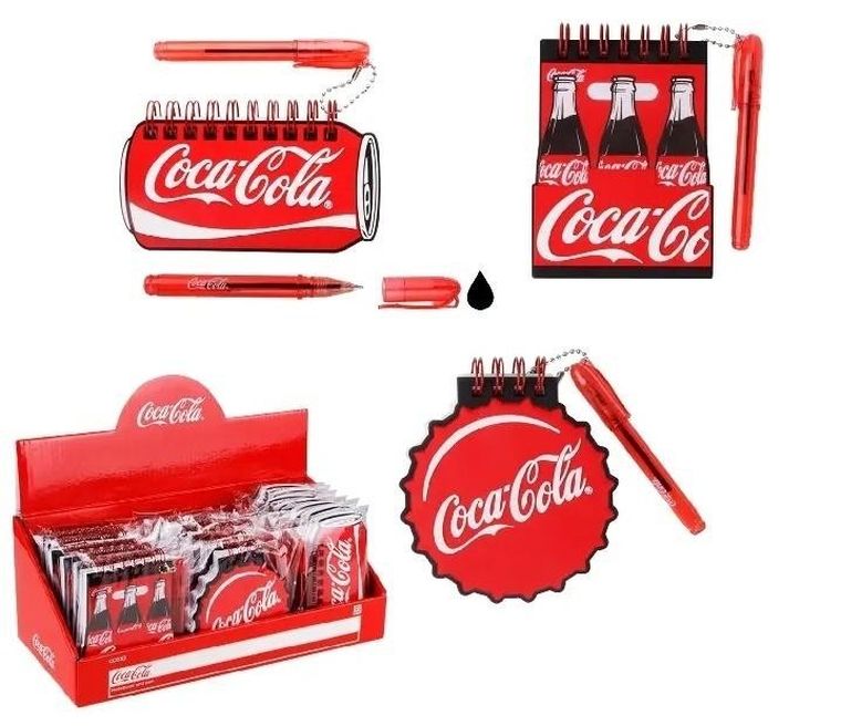 MP Main Paper, Coca-Cola, notesik z mini długopisem, 1 szt.