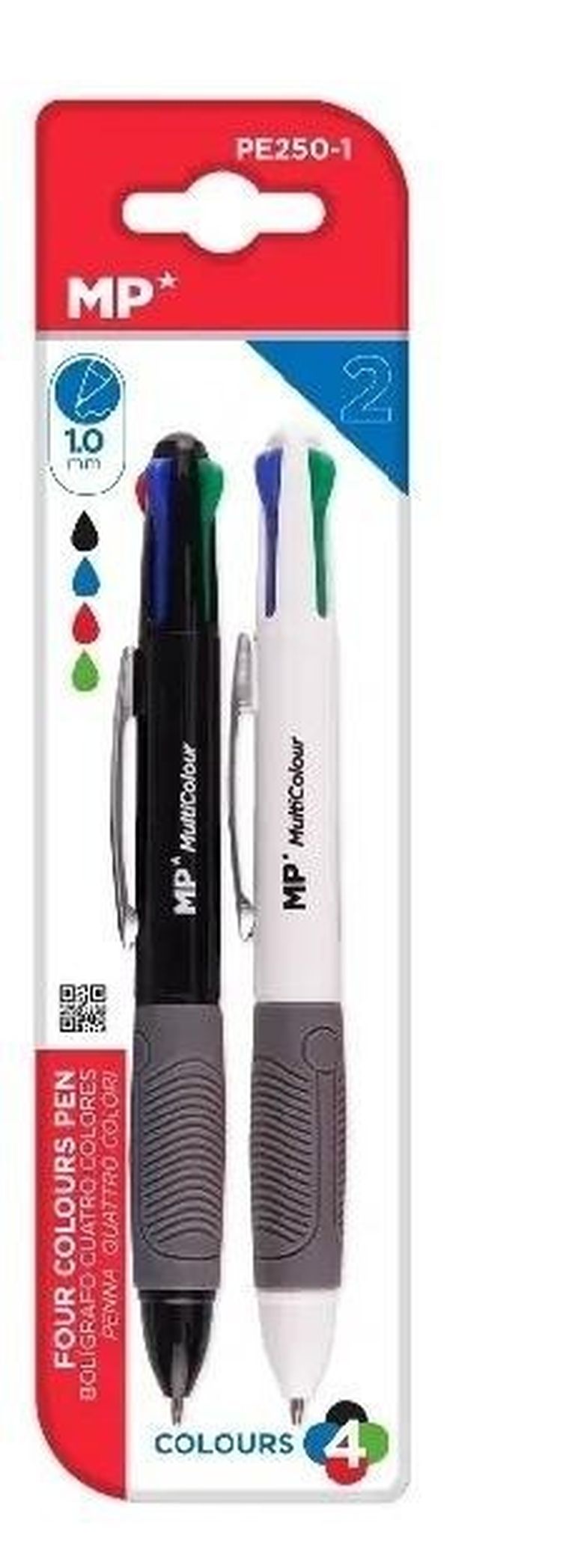 MP Main Paper, długopis olejowy, 1.0 mm, 2 szt.