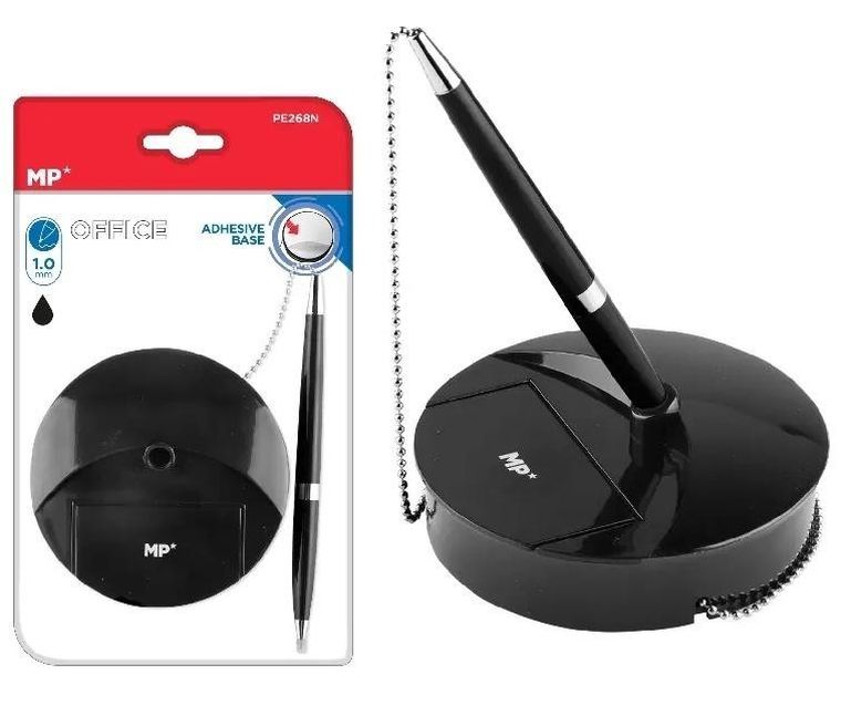 MP Main Paper, długopis recepcyjny ze stojakiem, czarny