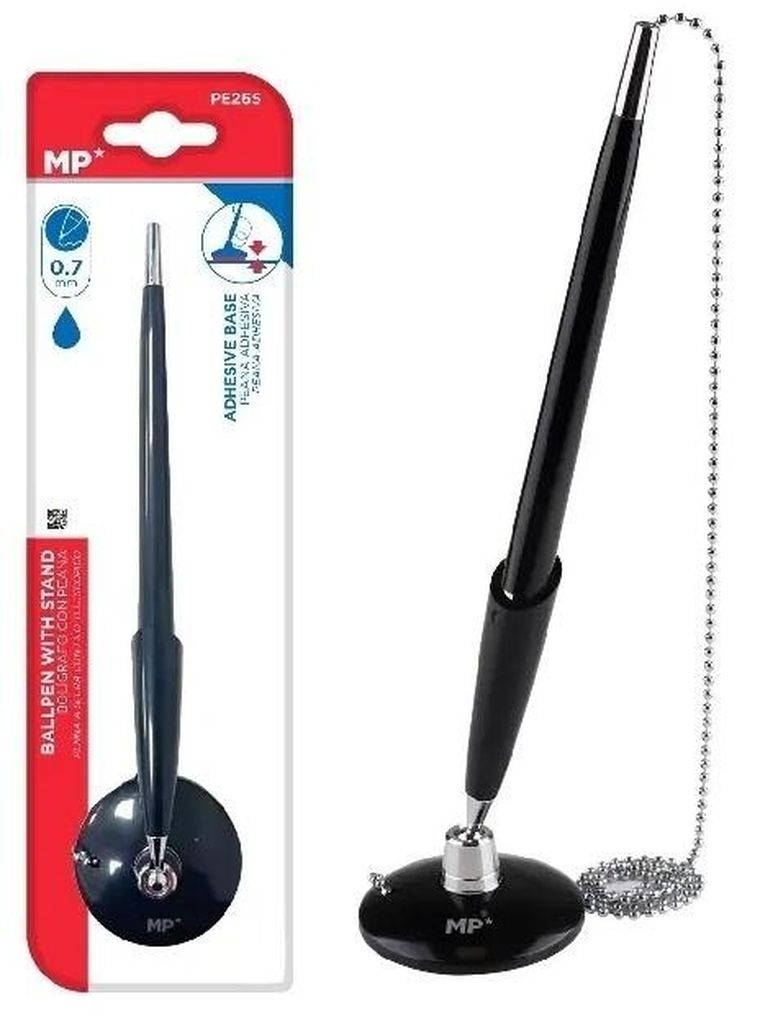 MP Main Paper, długopis recepcyjny ze stojakiem, niebieski