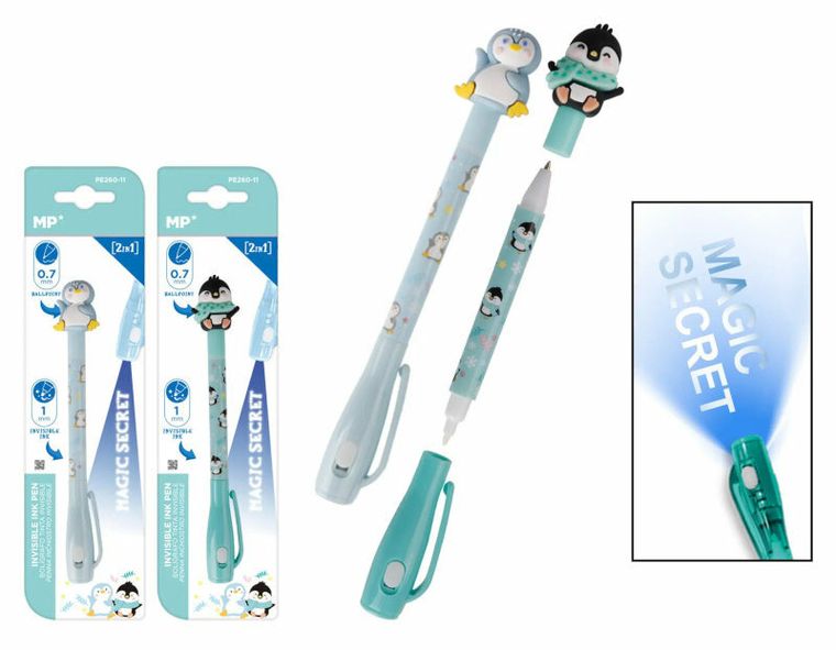 MP Main Paper, długopis szpiegowski UV 0.7/1.0 mm, zwierzątka