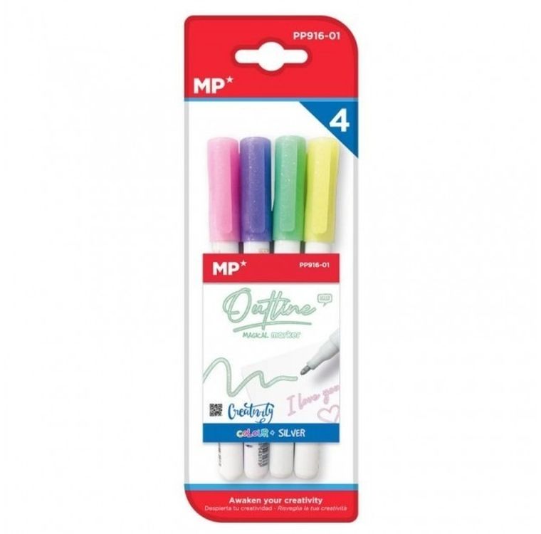 Mp Main Paper, długopis z podwójną linią, 4 kolory