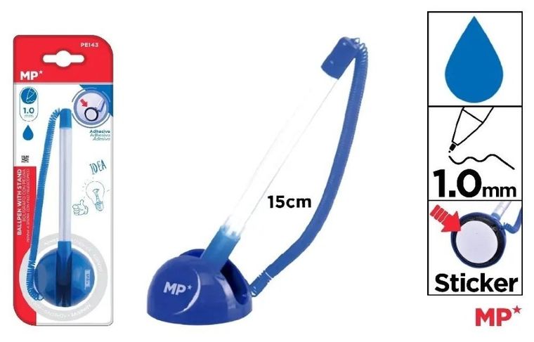 MP Main Paper, długopisem ze stojakiem, niebieski