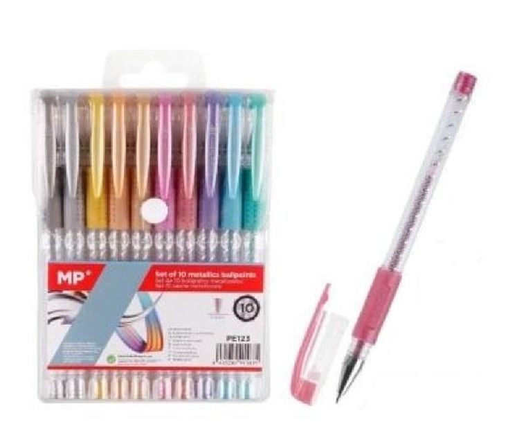 MP Main Paper, długopisy metaliczne, 10 kolorów