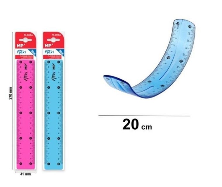 MP Main Paper, Flexi, linijka, 20 cm
