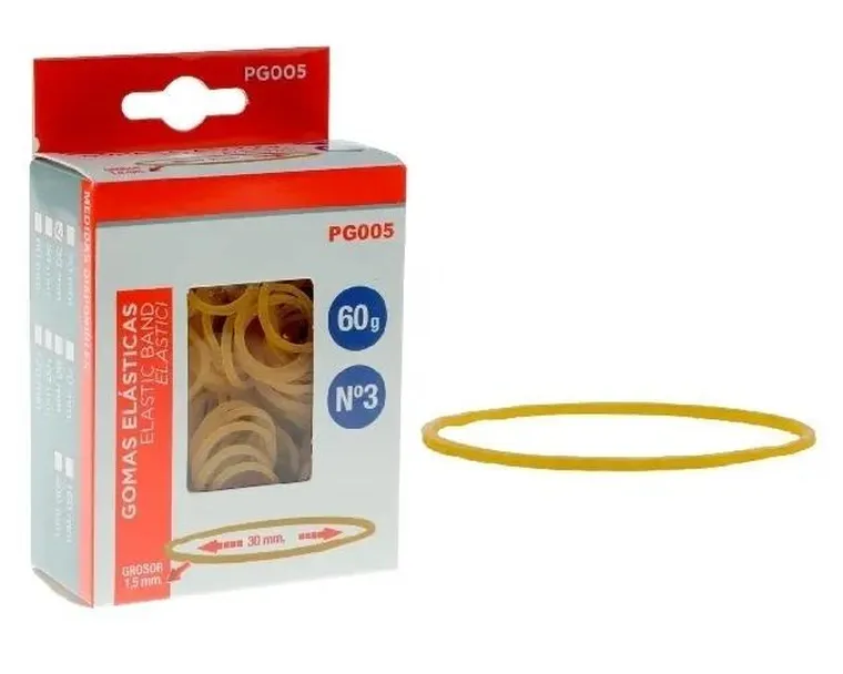 MP Main Paper, gumki recepturki, żółte, 30-1,5 mm, 60g