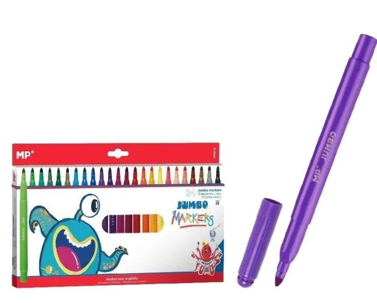 MP Main Paper, Jumbo, flamastry, 24 kolory