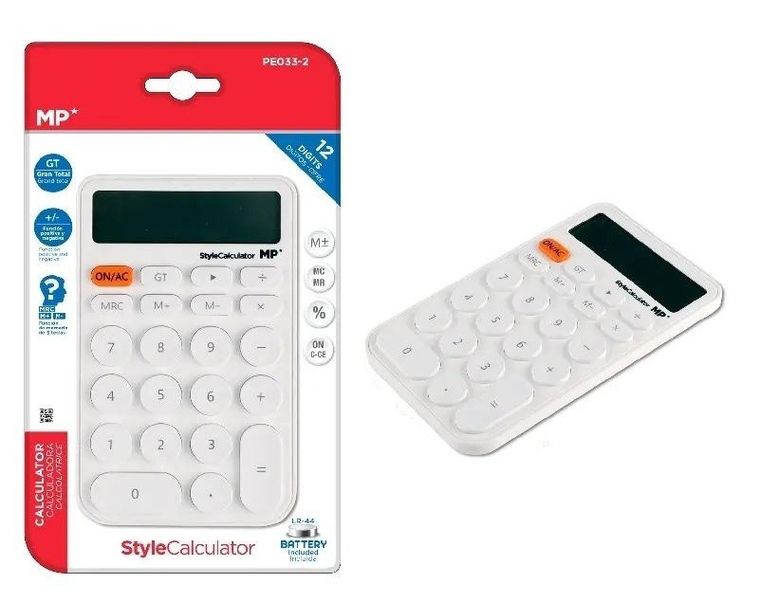 MP Main Paper, kalkulator, biały, 8,7-14 cm