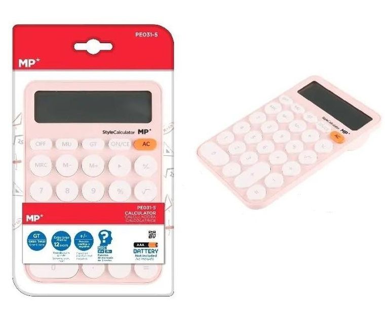 MP Main Paper, kalkulator, różowy