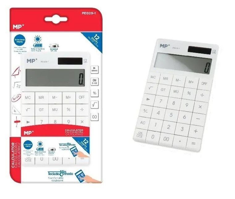 MP Main Paper, kalkulator solarny, biały
