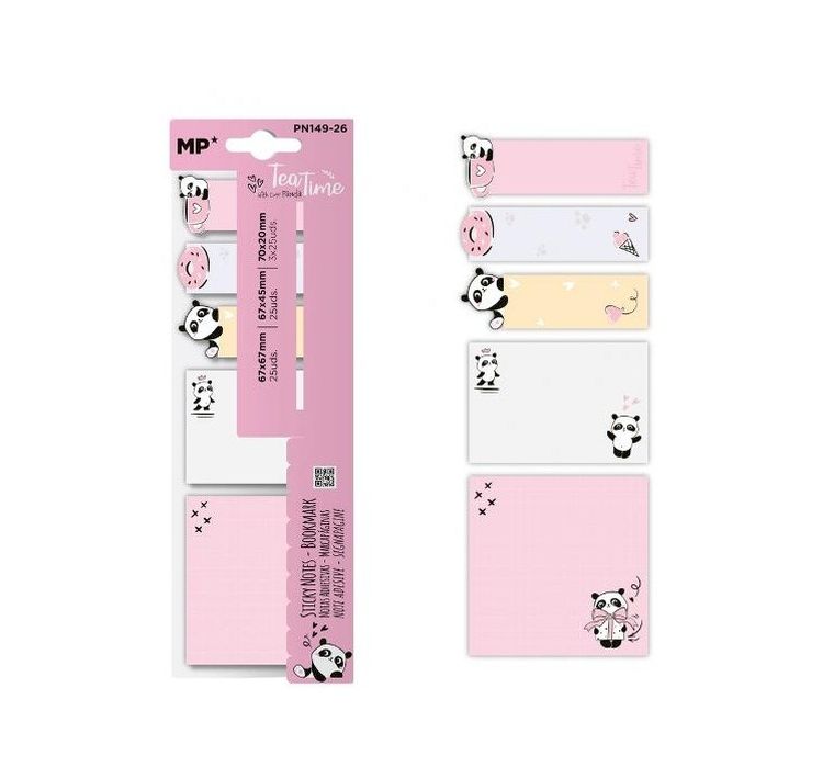 Mp Main Paper, Karteczki samoprzylepne - Panda tea time
