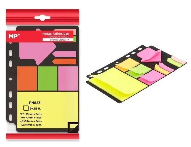 MP Main Paper, karteczki samoprzylepne do segregatora, 9-25 szt.