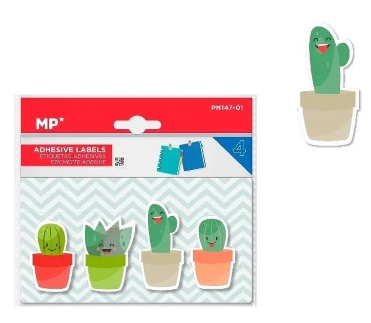 MP Main Paper, karteczki samoprzylepne, kaktusy, 4-25 szt.