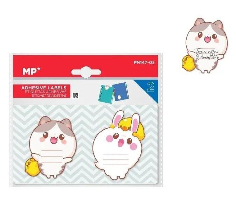 MP Main Paper, karteczki samoprzylepne, kotki, 2-25 szt.