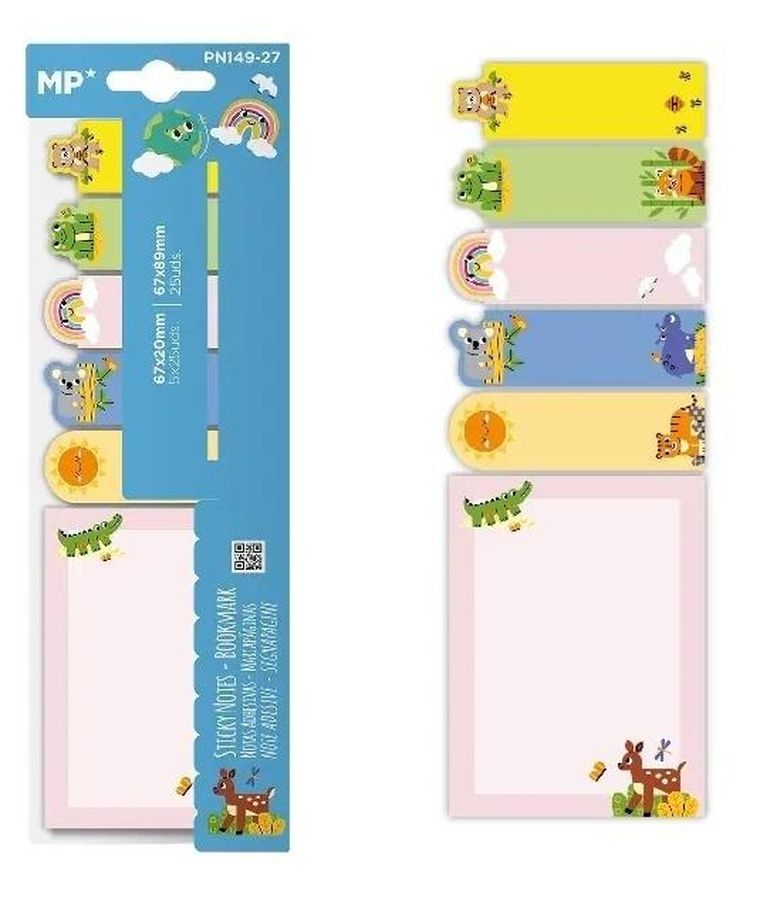 Mp Main Paper, Karteczki samoprzylepne zwierzaki 6-25szt