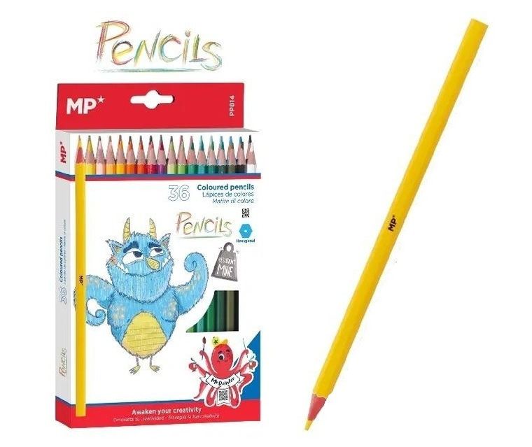 MP Main Paper, kredki ołówkowe, 36 kolorów