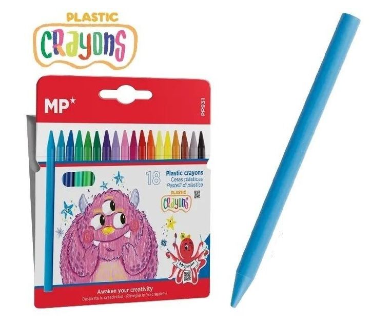 MP Main Paper, kredki woskowe, 18 kolorów