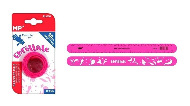 MP Main Paper, linijka elastyczna, fuksja, 30 cm