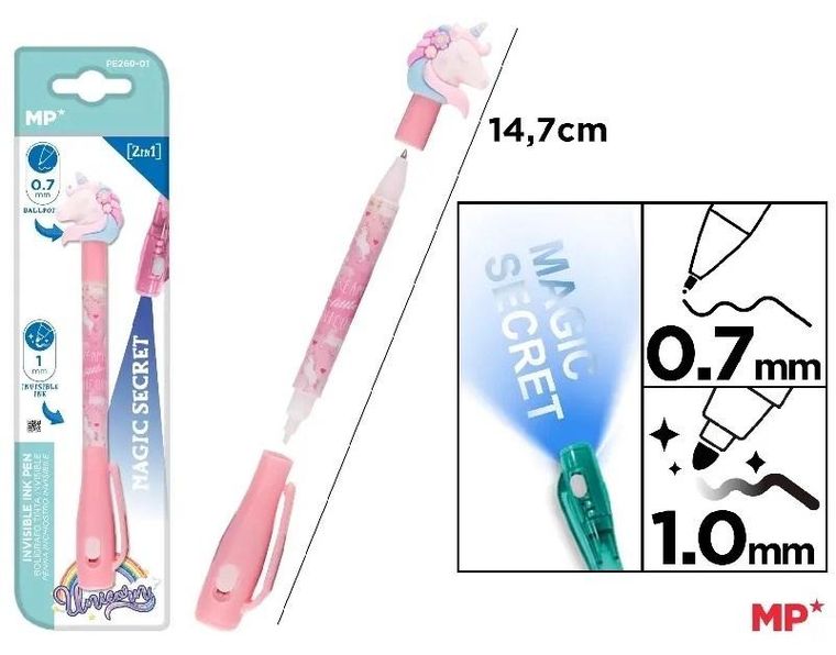 MP Main Paper, magiczny długopis UV z podwójną końcówką