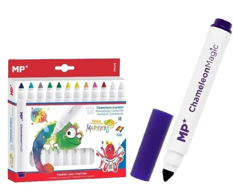 MP Main Paper, Magiczny Kameleon, flamastry, 12 kolorów